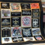 New Orleans Saints Superbowl t shirt quilt