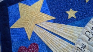 custom quilted Star of Bethlehem