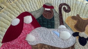 custom quilted nativity scene