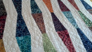 Pebbles and Bar quilting
