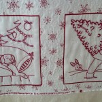 custom quilted hand embroidery quilt