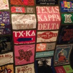 fraternity t shirt quilt